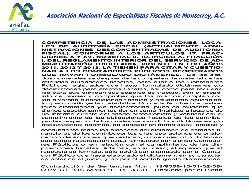 Asociación Nacional de Especialistas Fiscales de Monterrey, A.C.