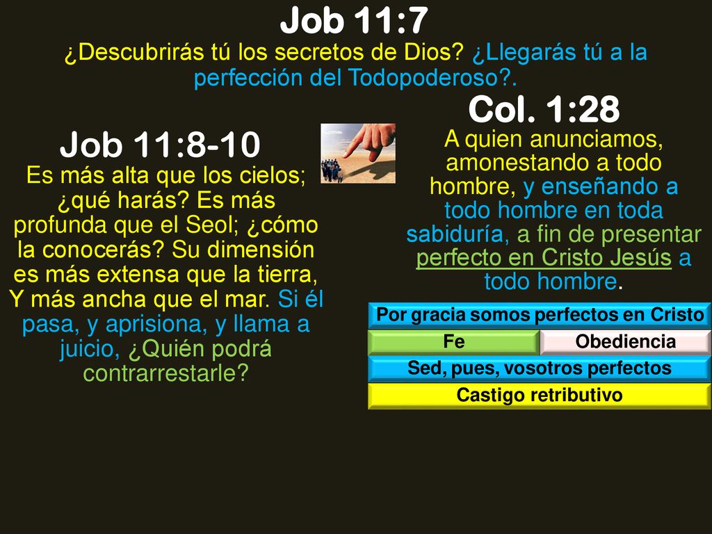 Por gracia somos perfectos en Cristo Sed, pues, vosotros perfectos
