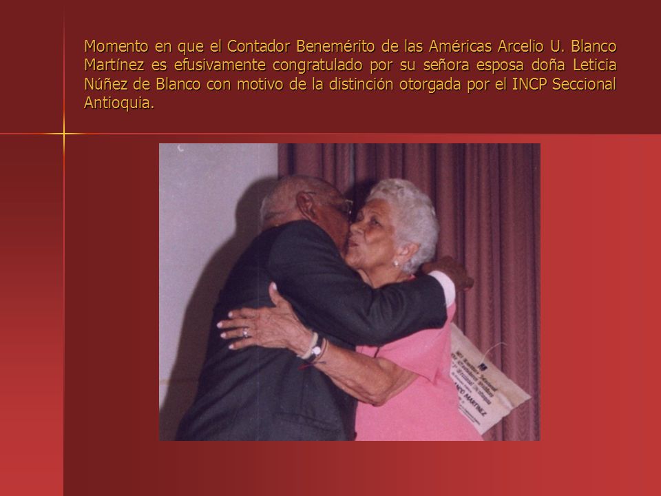 Momento en que el Contador Benemérito de las Américas Arcelio U