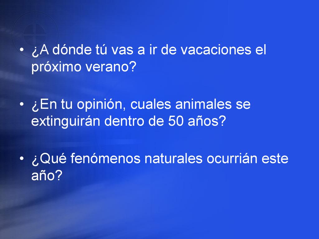 ¿A dónde tú vas a ir de vacaciones el próximo verano