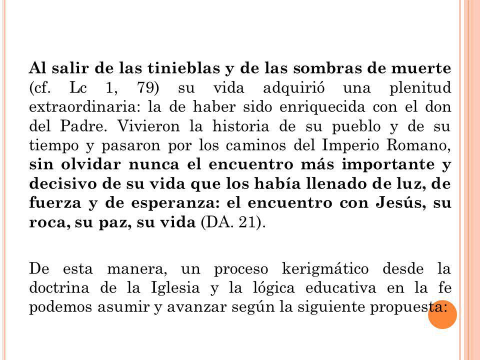 Al salir de las tinieblas y de las sombras de muerte (cf
