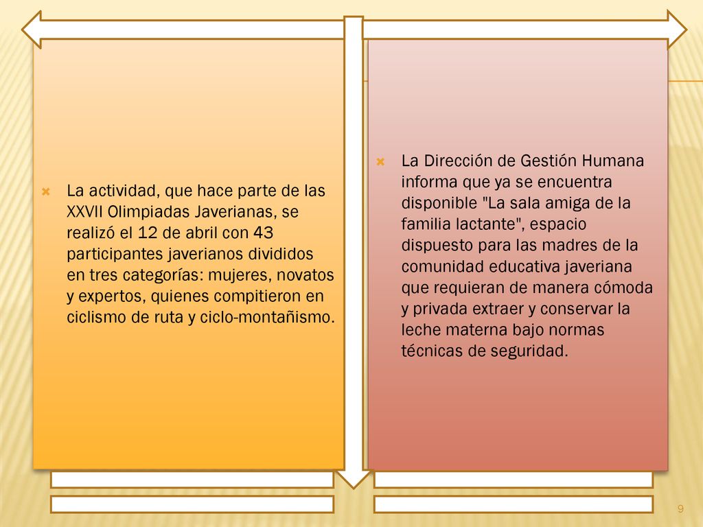 La actividad, que hace parte de las XXVII Olimpiadas Javerianas, se realizó el 12 de abril con 43 participantes javerianos divididos en tres categorías: mujeres, novatos y expertos, quienes compitieron en ciclismo de ruta y ciclo-montañismo.