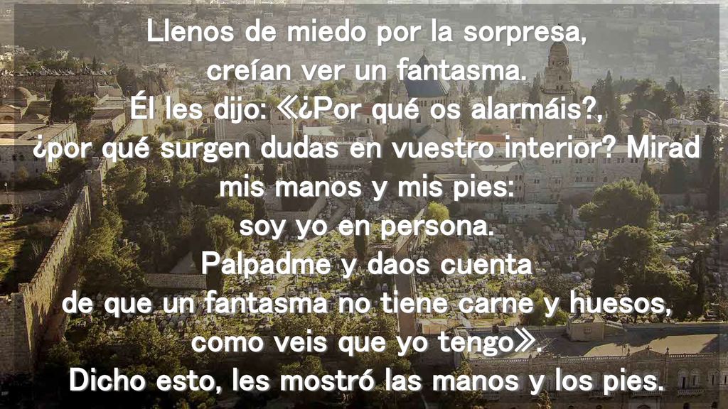 Llenos de miedo por la sorpresa, creían ver un fantasma