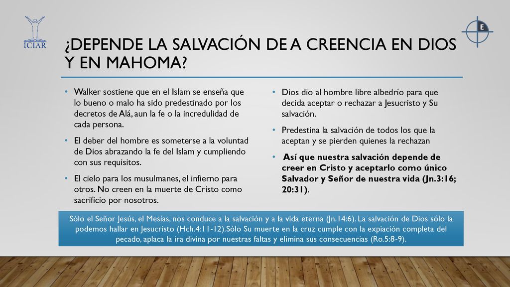 ¿DEPENDE LA SALVACIÓN DE A CREENCIA EN DIOS Y EN MAHOMA