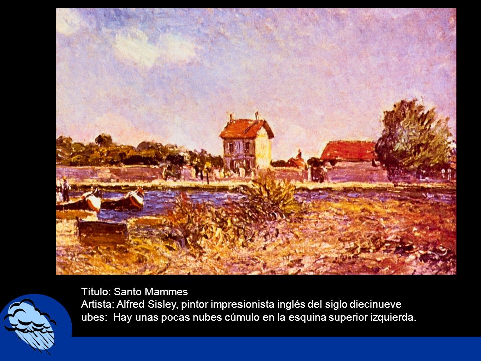 Título: Santo Mammes Artista: Alfred Sisley, pintor impresionista inglés del siglo diecinueve.