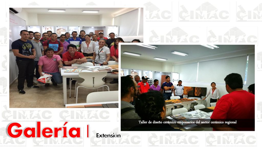 Taller de diseño cerámico empresarios del sector cerámico regional