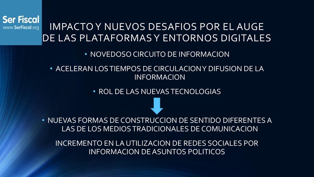 IMPACTO Y NUEVOS DESAFIOS POR EL AUGE DE LAS PLATAFORMAS Y ENTORNOS DIGITALES