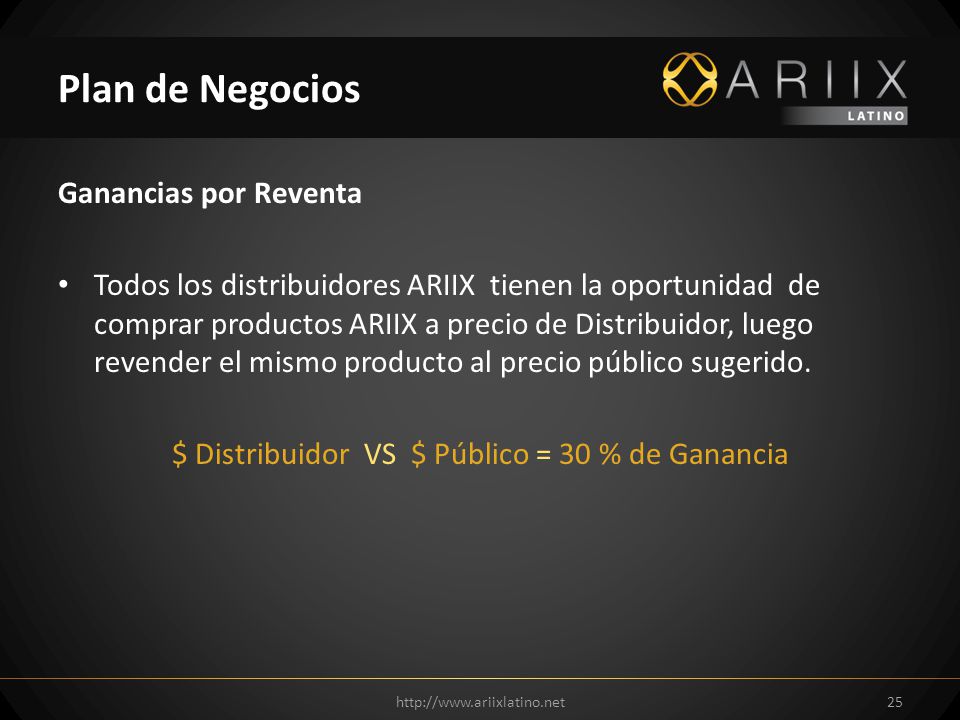 $ Distribuidor VS $ Público = 30 % de Ganancia