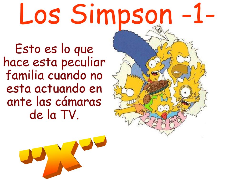Los Simpson -1- Esto es lo que hace esta peculiar familia cuando no esta actuando en ante las cámaras de la TV.