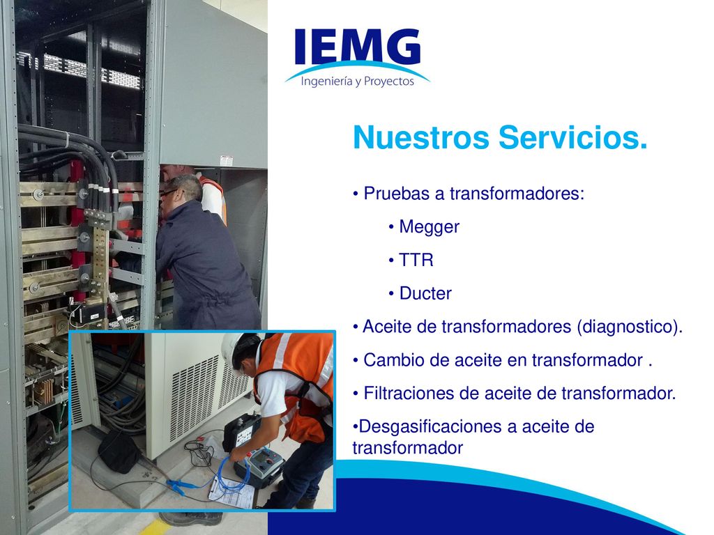 Nuestros Servicios. Pruebas a transformadores: Megger TTR Ducter