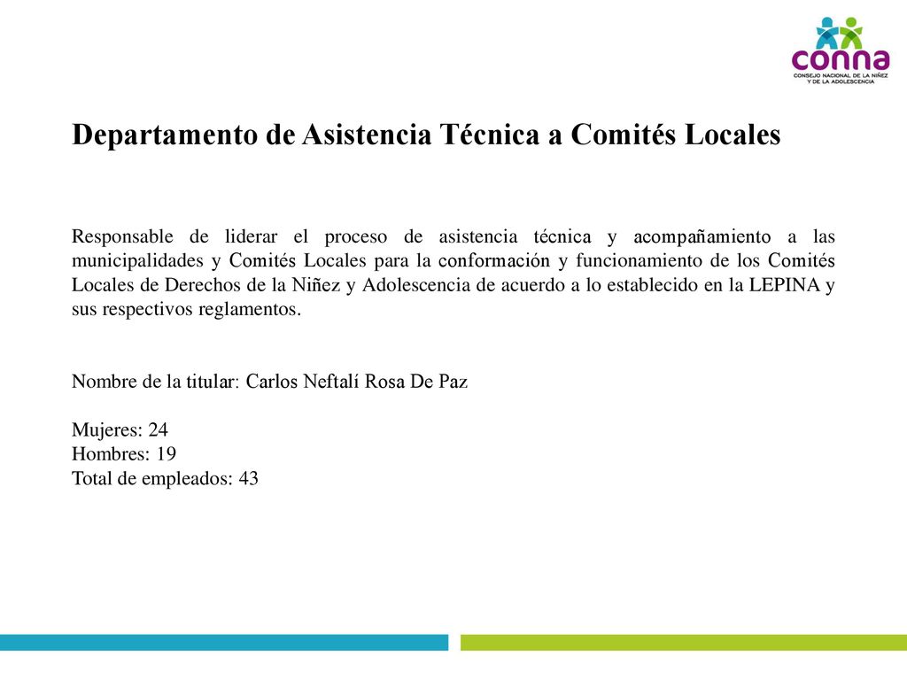 Departamento de Asistencia Técnica a Comités Locales