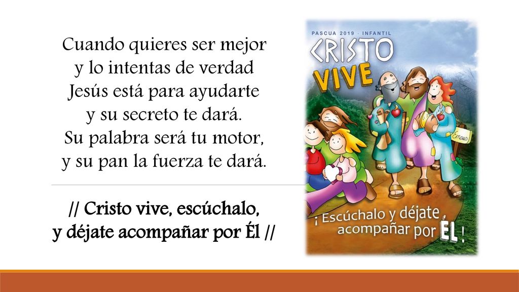 // Cristo vive, escúchalo, y déjate acompañar por Él //