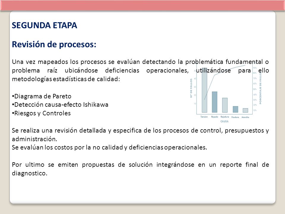 SEGUNDA ETAPA Revisión de procesos: