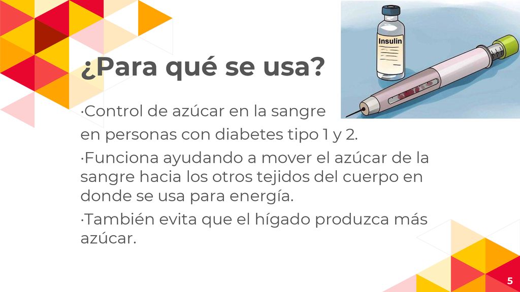 ¿Para qué se usa ·Control de azúcar en la sangre
