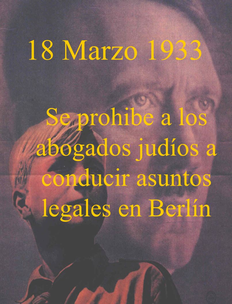 Se prohibe a los abogados judíos a conducir asuntos legales en Berlín