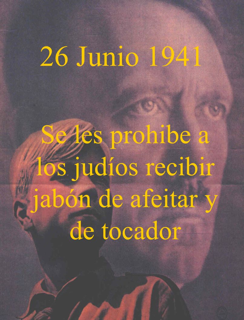 Se les prohibe a los judíos recibir jabón de afeitar y de tocador