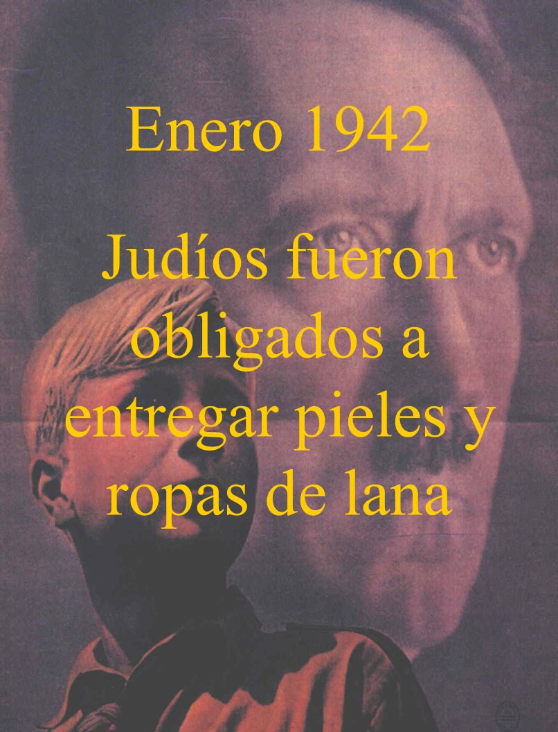 Judíos fueron obligados a entregar pieles y ropas de lana