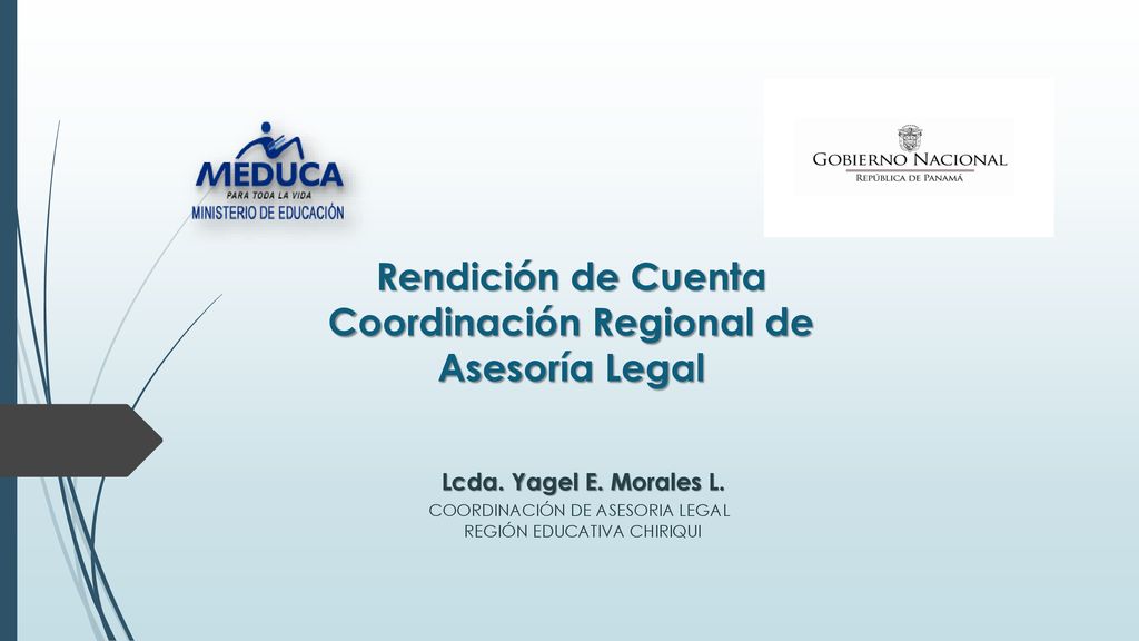 Rendición de Cuenta Coordinación Regional de Asesoría Legal