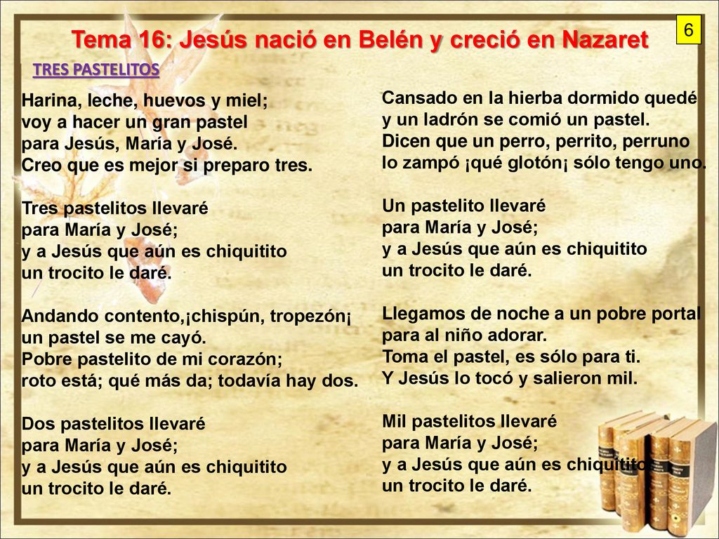 Tema 16: Jesús nació en Belén y creció en Nazaret