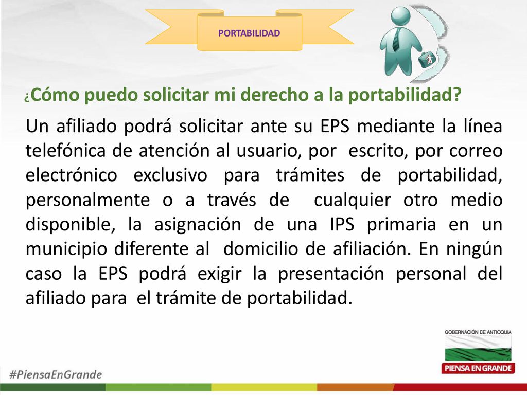 PORTABILIDAD ¿Cómo puedo solicitar mi derecho a la portabilidad