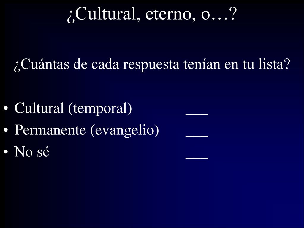¿Cuántas de cada respuesta tenían en tu lista
