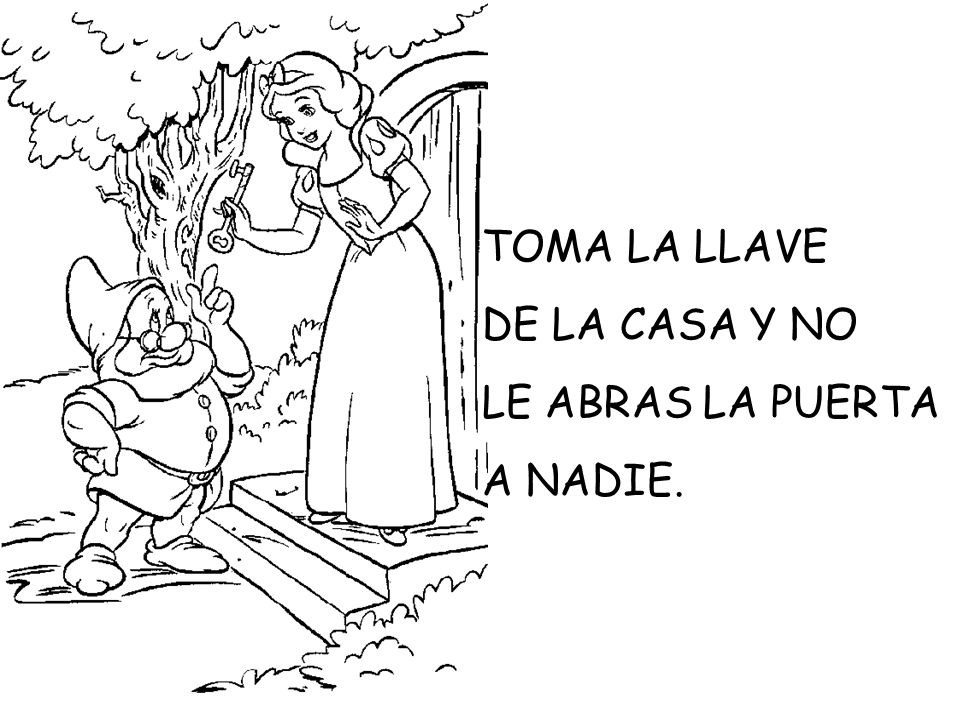 TOMA LA LLAVE DE LA CASA Y NO LE ABRAS LA PUERTA A NADIE.