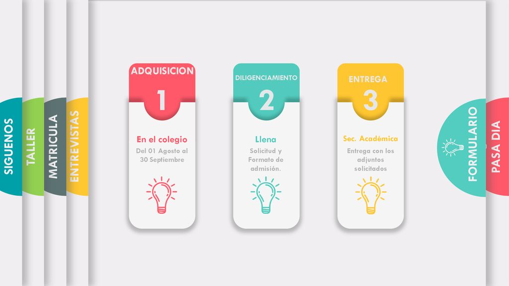 1 2 3 FORMULARIO ENTREVISTAS MATRICULA SIGUENOS PASA DIA TALLER