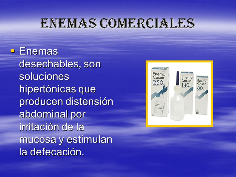 ENEMAS COMERCIALES