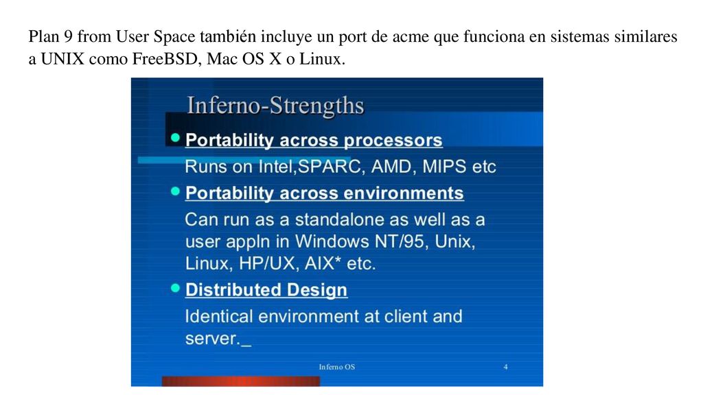 Plan 9 from User Space también incluye un port de acme que funciona en sistemas similares a UNIX como FreeBSD, Mac OS X o Linux.