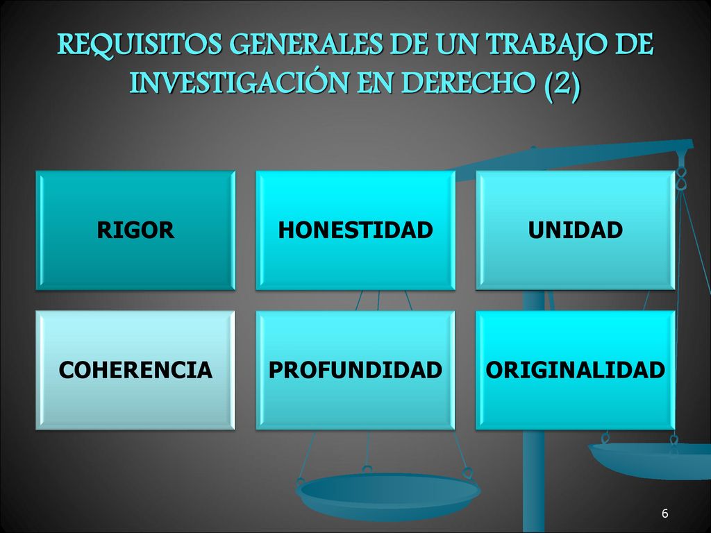 REQUISITOS GENERALES DE UN TRABAJO DE INVESTIGACIÓN EN DERECHO (2)