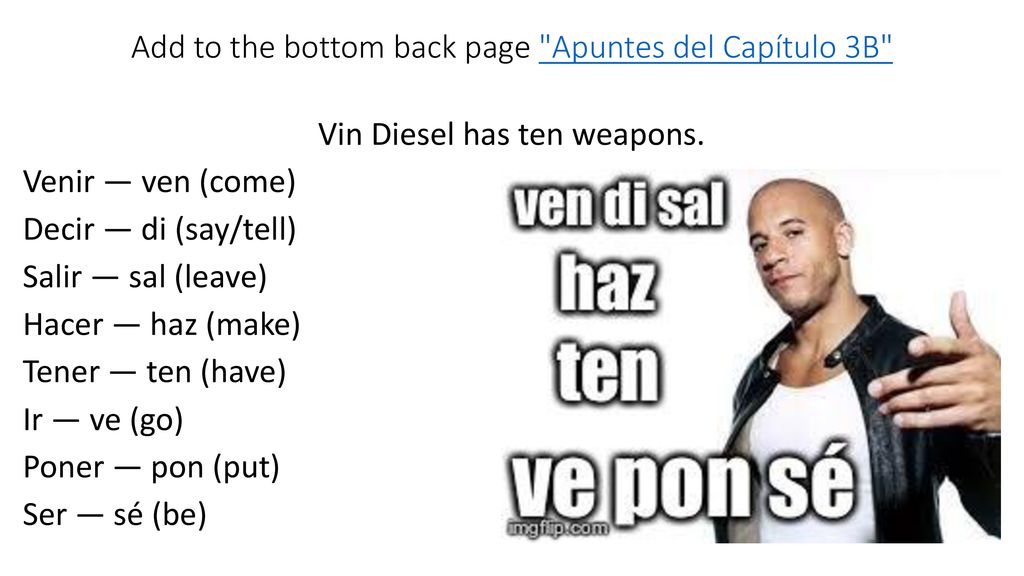 Add to the bottom back page Apuntes del Capítulo 3B