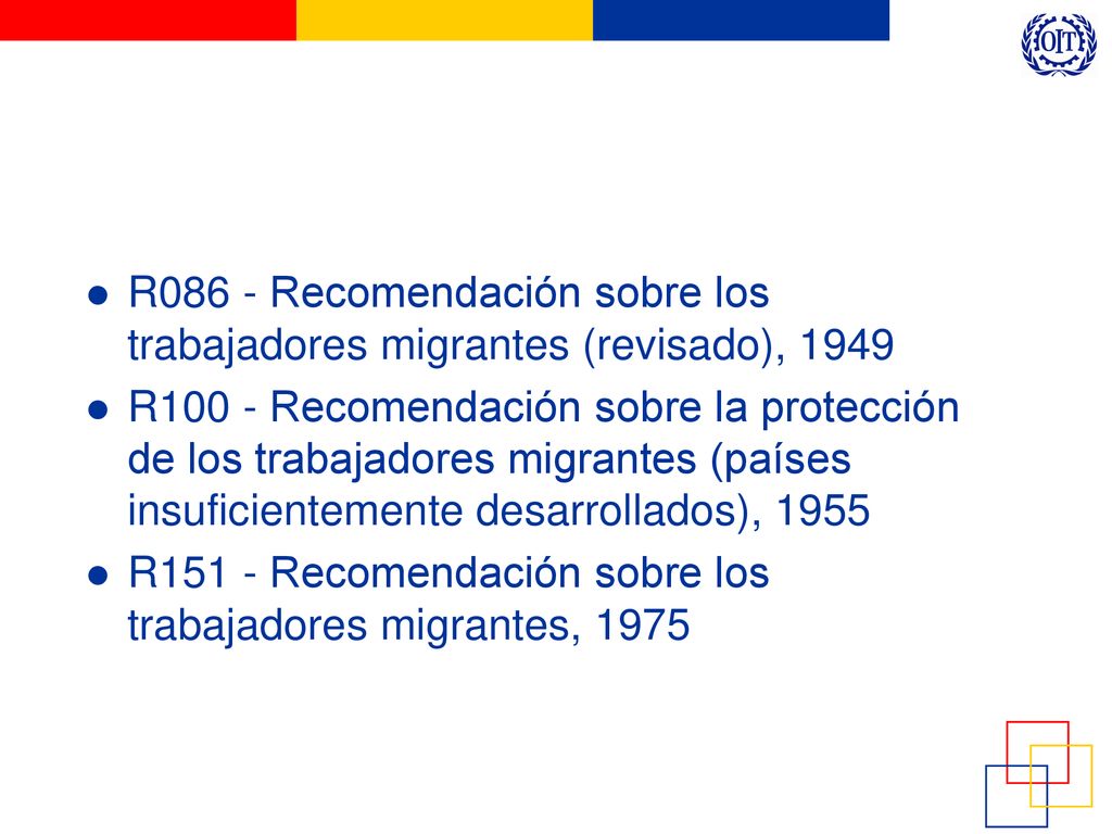 R086 - Recomendación sobre los trabajadores migrantes (revisado), 1949