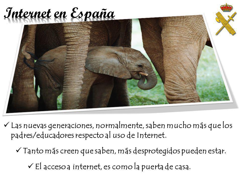 Internet en España Las nuevas tecnologías ya forman parte de nuestra vida social y personal: