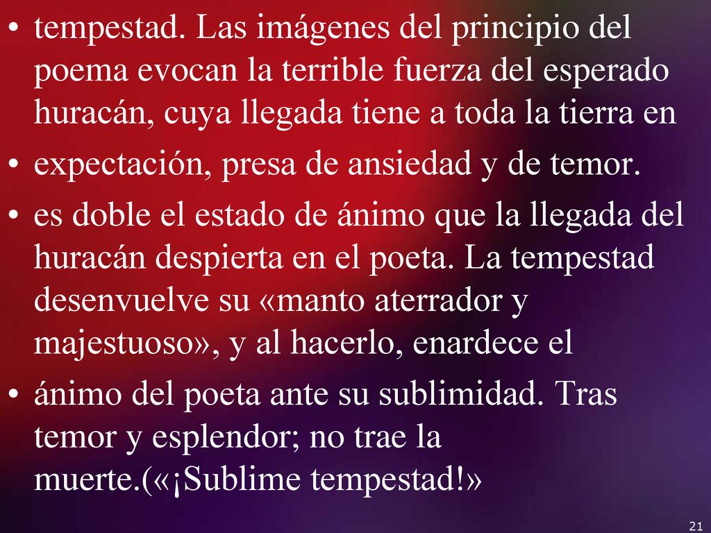 “En una tempestad” Jose Maria Heredia. ppt descargar