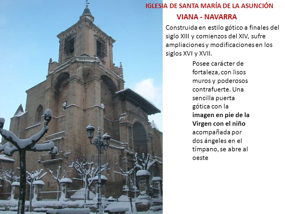 VIANA - NAVARRA IGLESIA DE SANTA MARÍA DE LA ASUNCIÓN
