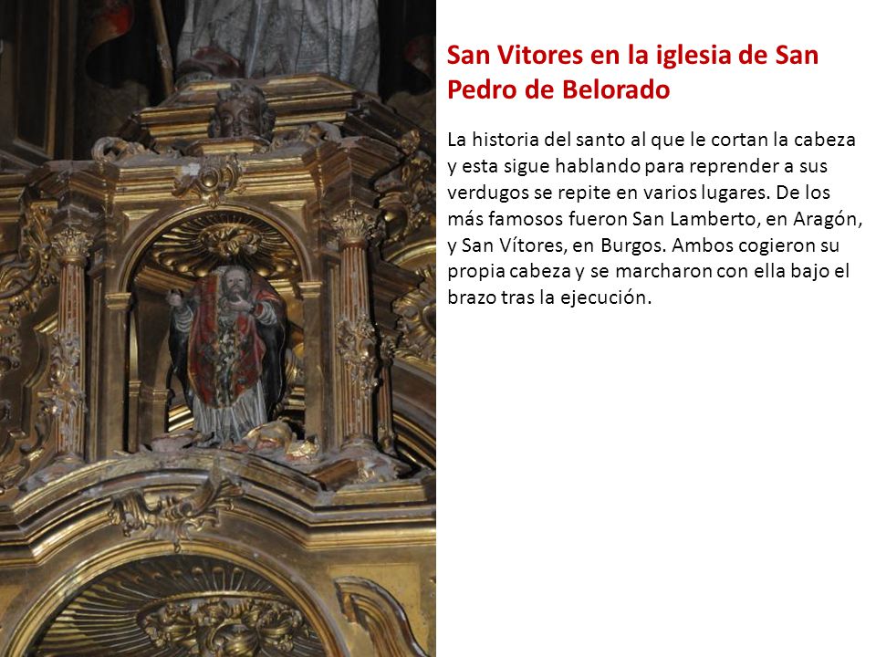 San Vitores en la iglesia de San Pedro de Belorado