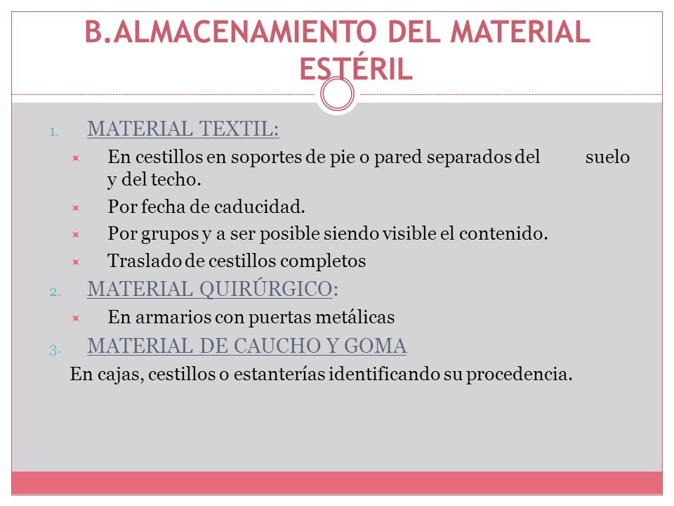 ESTERILIZACIÓN DEL MATERIAL E INTRUMENTAL - ppt descargar