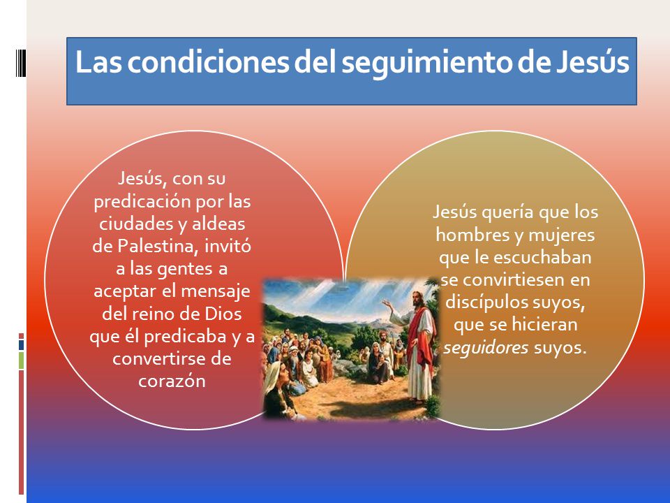 Las condiciones del seguimiento de Jesús
