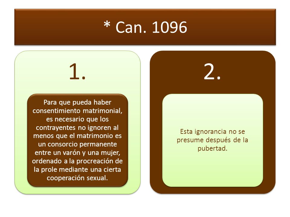 Esta ignorancia no se presume después de la pubertad.