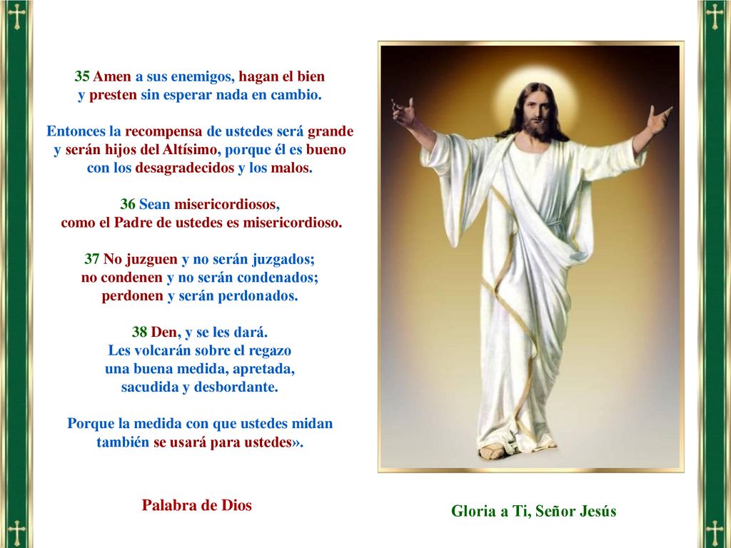 Palabra de Dios Gloria a Ti, Señor Jesús