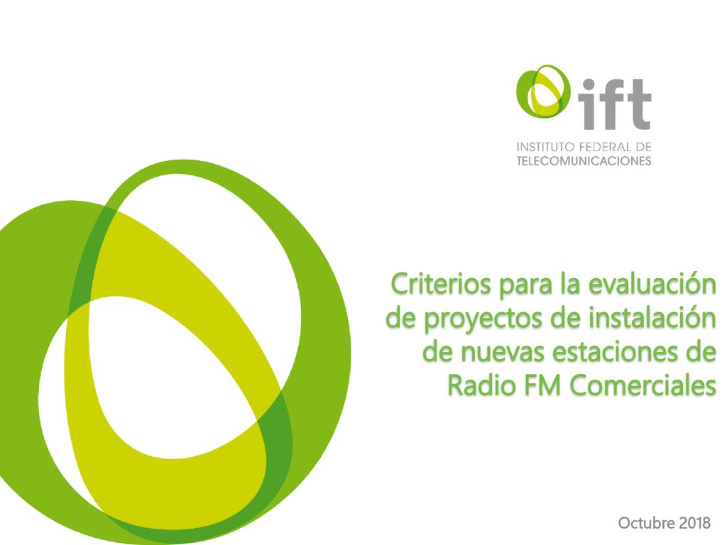 Criterios para la evaluación de proyectos de instalación de nuevas estaciones de Radio FM Comerciales