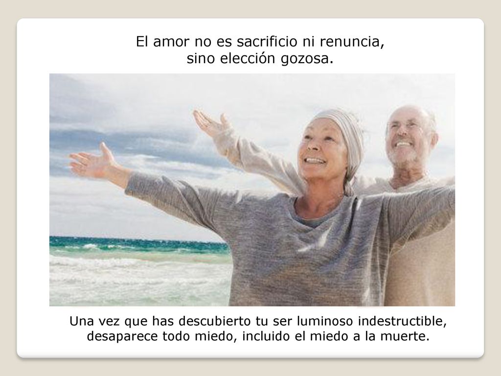 El amor no es sacrificio ni renuncia, sino elección gozosa.