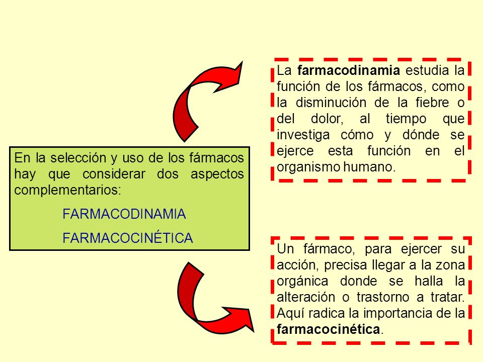 La farmacodinamia estudia la función de los fármacos, como la disminución de la fiebre o del dolor, al tiempo que investiga cómo y dónde se ejerce esta función en el organismo humano.