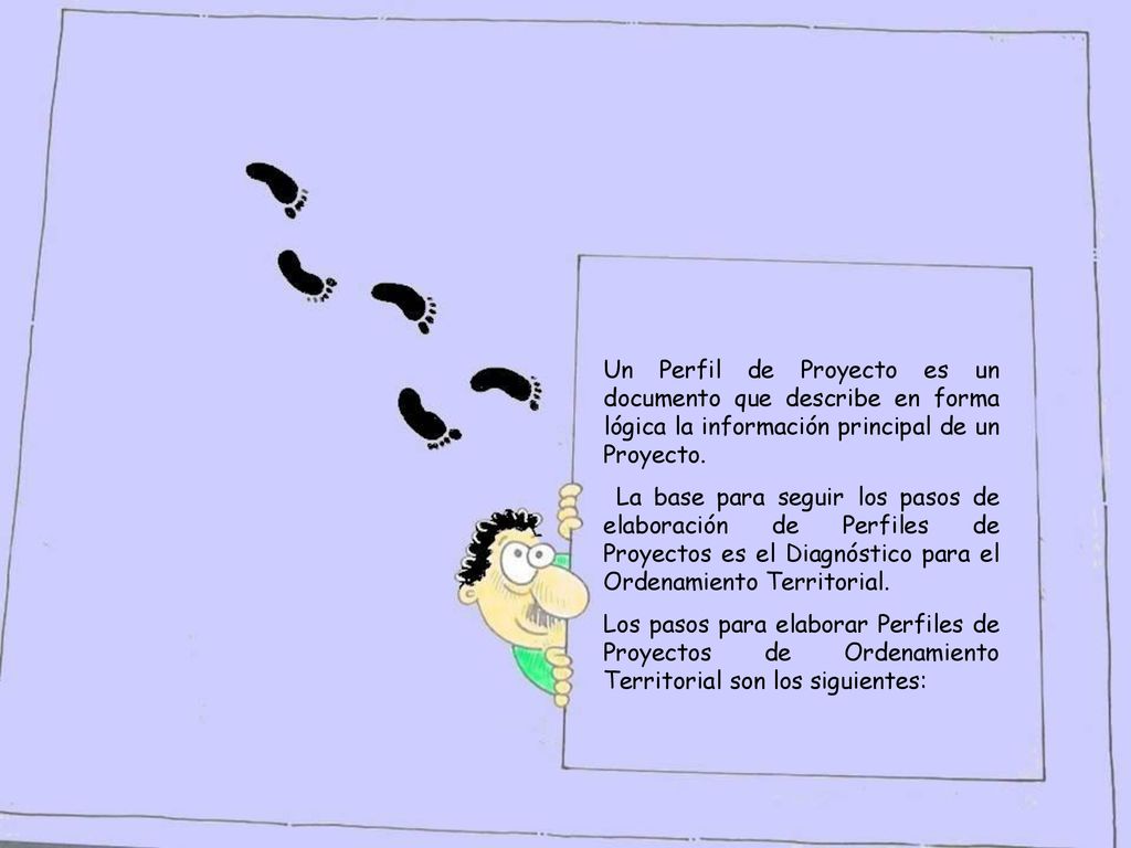 Un Perfil de Proyecto es un documento que describe en forma lógica la información principal de un Proyecto.