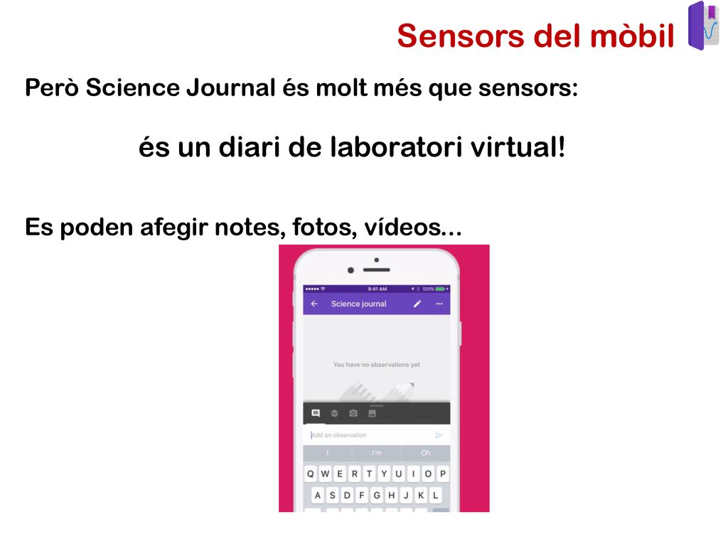 Sensors del mòbil és un diari de laboratori virtual!