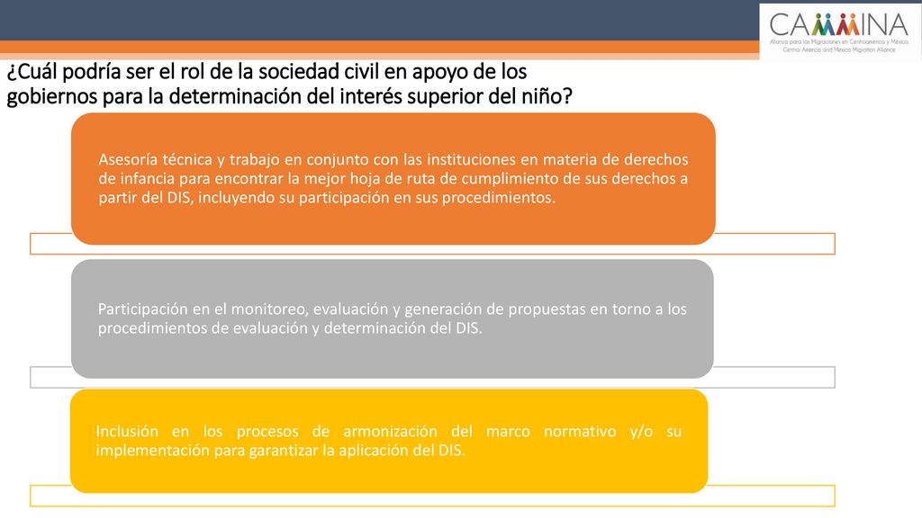 ¿Cuál podría ser el rol de la sociedad civil en apoyo de los gobiernos para la determinación del interés superior del niño