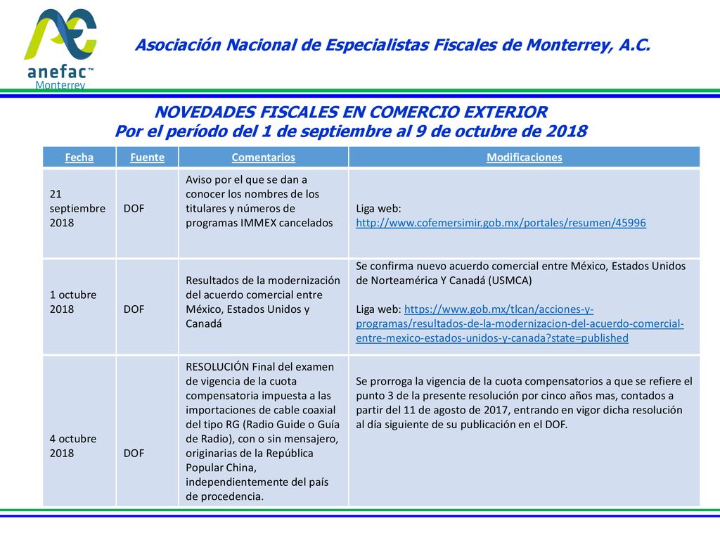 Asociación Nacional de Especialistas Fiscales de Monterrey, A.C.