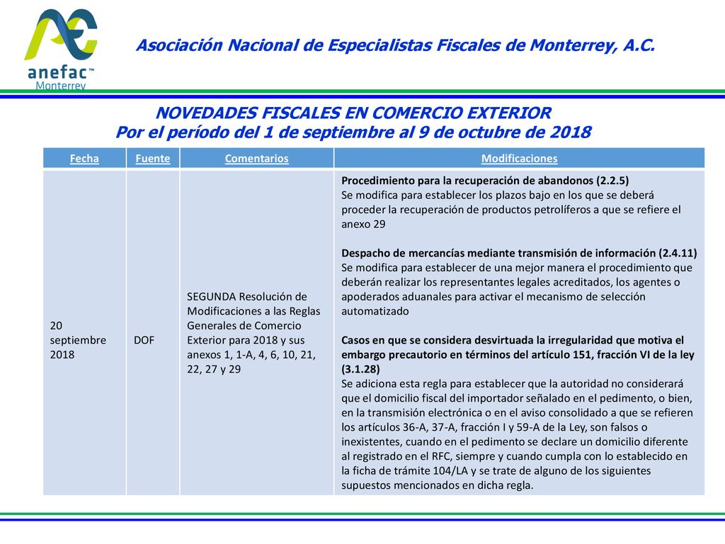 Asociación Nacional de Especialistas Fiscales de Monterrey, A.C.