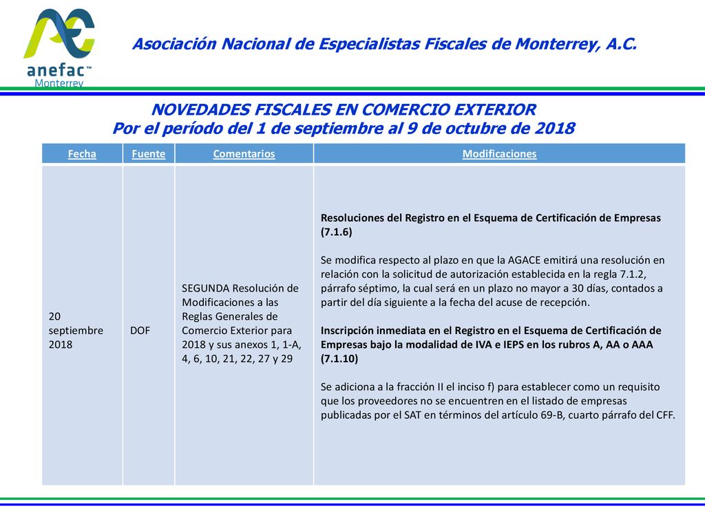 Asociación Nacional de Especialistas Fiscales de Monterrey, A.C.