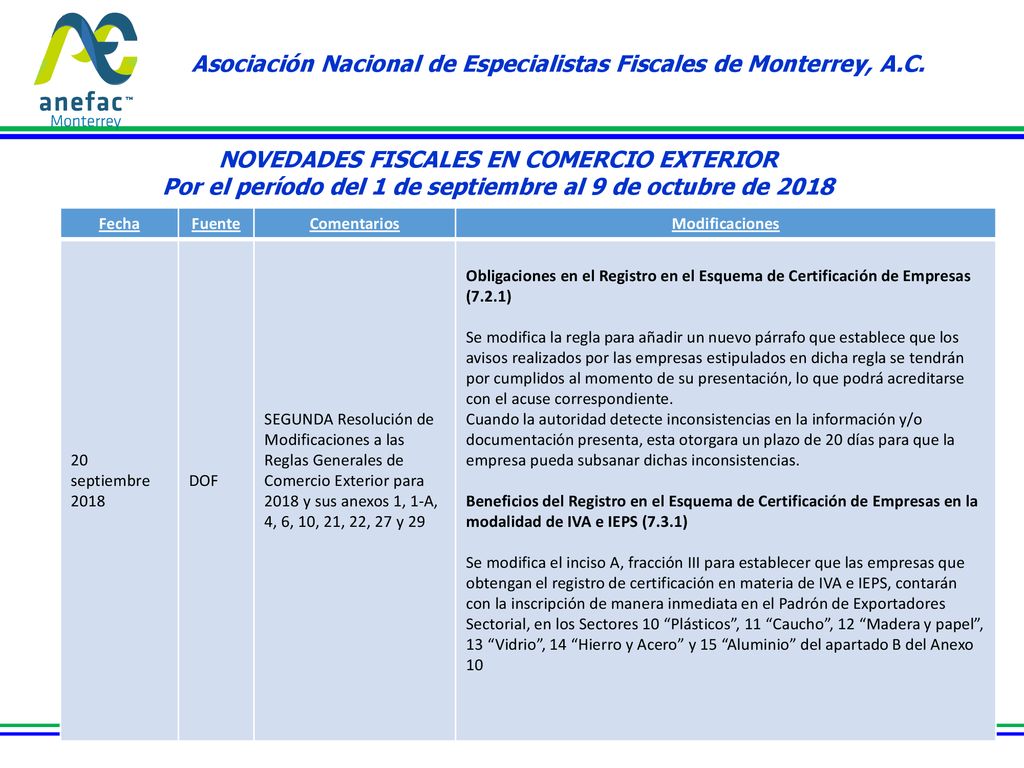 Asociación Nacional de Especialistas Fiscales de Monterrey, A.C.